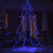 Vidaxl kegelkerstboom 240 led's binnen en buiten 118x150 cm - afbeelding 3