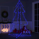 Vidaxl kegelkerstboom 240 led's binnen en buiten 118x150 cm - afbeelding 1