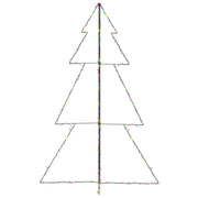Vidaxl kegelkerstboom 240 led's binnen en buiten 118x150 cm - afbeelding 2