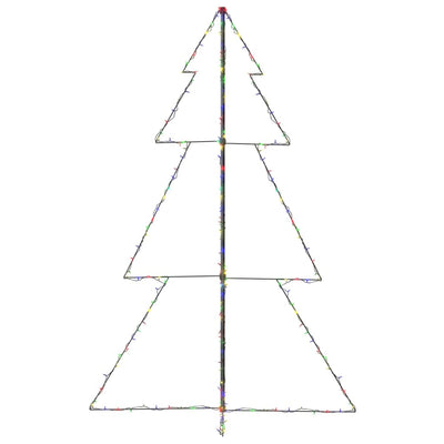 Vidaxl kegelkerstboom 240 led's binnen en buiten 118x150 cm