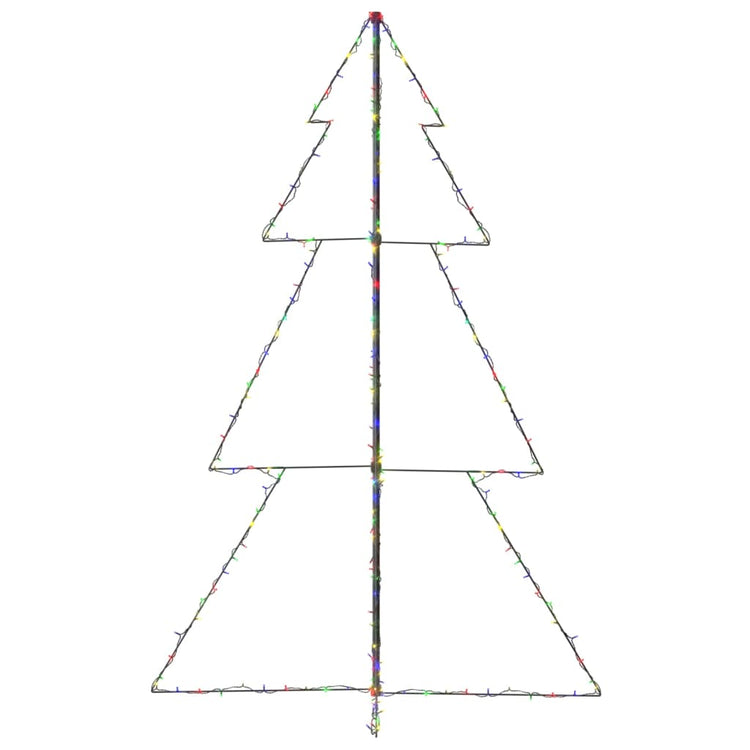 Vidaxl kegelkerstboom 240 led's binnen en buiten 118x150 cm