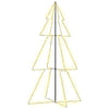 Vidaxl kegelkerstboom 300 led's binnen en buiten 120x220 cm