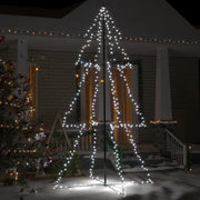 Vidaxl kegelkerstboom 300 led's binnen en buiten 120x220 cm - afbeelding 1
