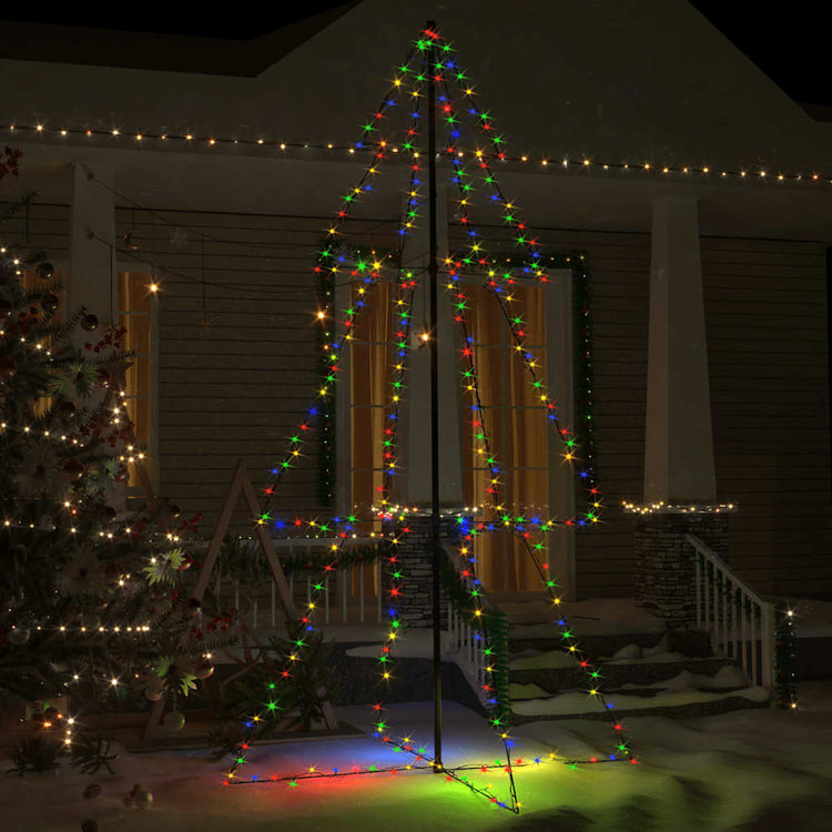 Vidaxl kegelkerstboom 300 led's binnen en buiten 120x220 cm