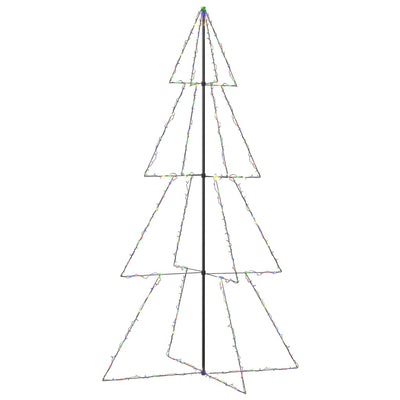 Vidaxl kegelkerstboom 360 led's binnen en buiten 143x250 cm