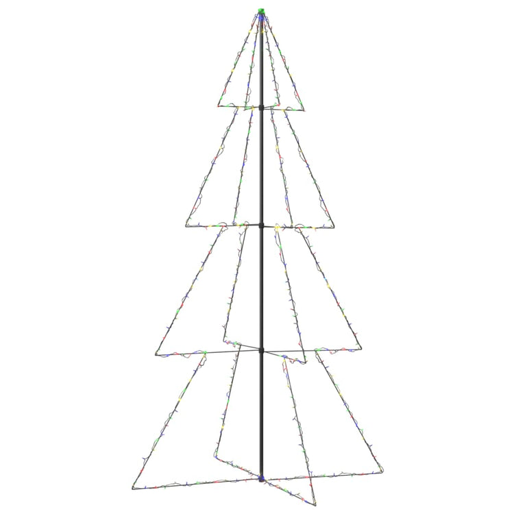 Vidaxl kegelkerstboom 360 led's binnen en buiten 143x250 cm