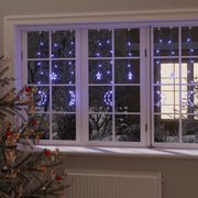 Vidaxl lichtslinger ster en maan afstandsbediening 138 led's blauw - afbeelding 1