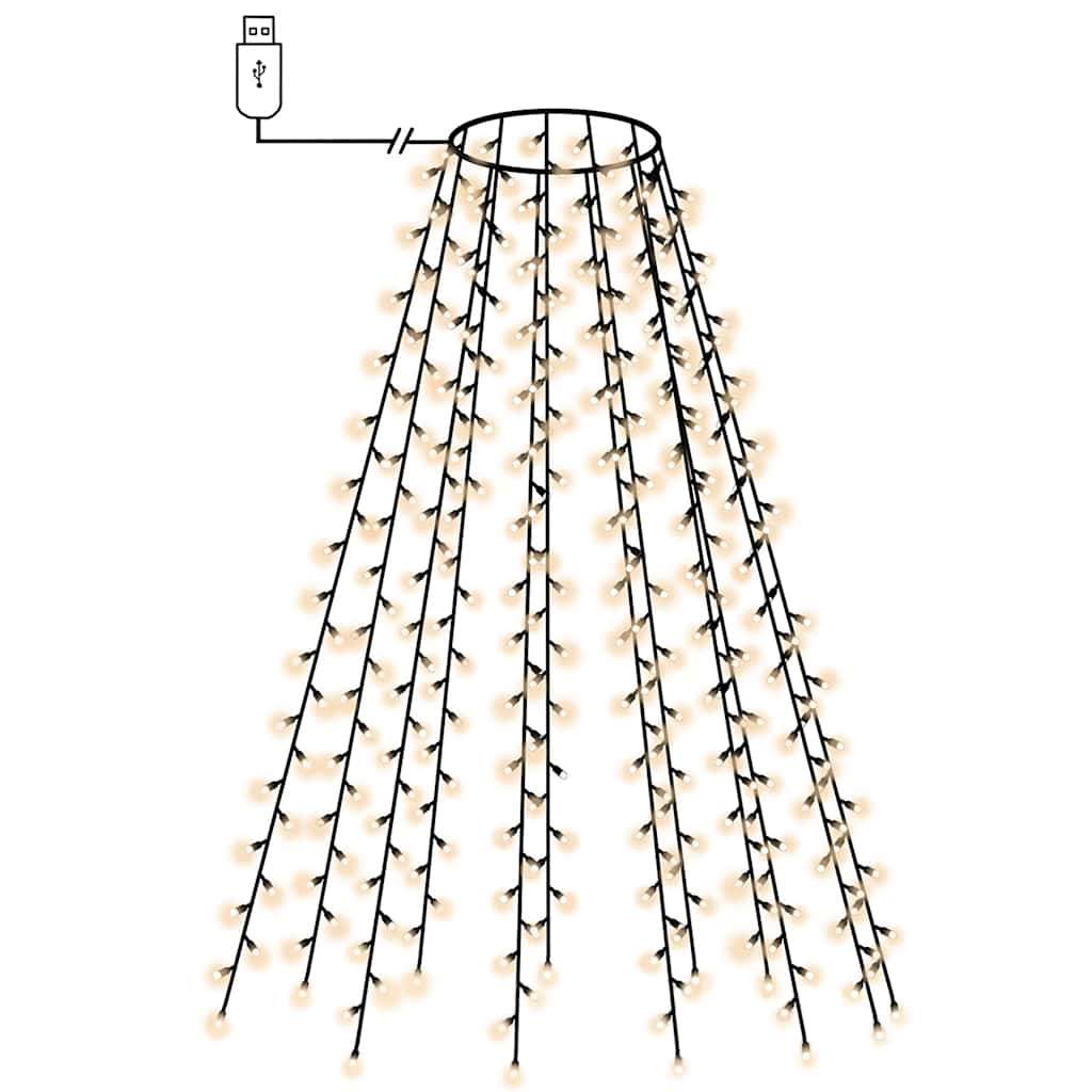 Vidaxl kerstboomverlichting met 150 led's koudwit net 150 cm