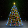 Vidaxl kerstboomverlichting met 150 led's blauw net 150 cm