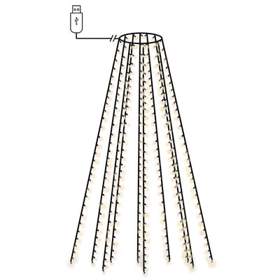 Vidaxl kerstboomverlichting met 300 led's koudwit net 300 cm