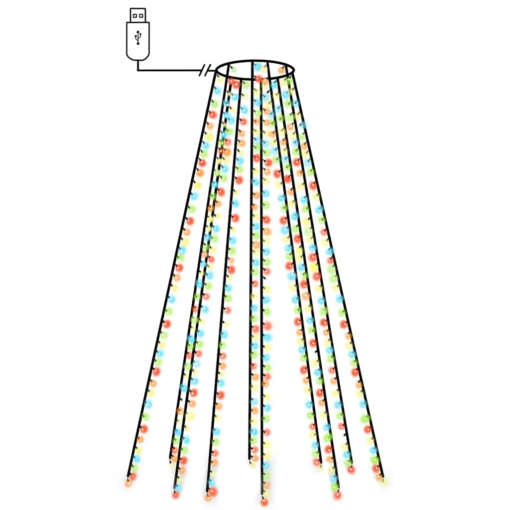 Vidaxl kerstboomverlichting met 400 led's meerkleurig net 400 cm