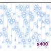 Vidaxl lichtgordijn met 400 led's en 8 functies 10 m koudwit