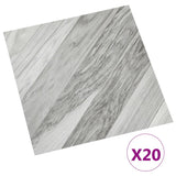 Vidaxl vloerplanken 20 st zelfklevend 1,86 m² pvc gestreept grijs - afbeelding 2