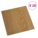Vidaxl vloerplanken 20 st zelfklevend 1,86 m² pvc bruin - afbeelding 2