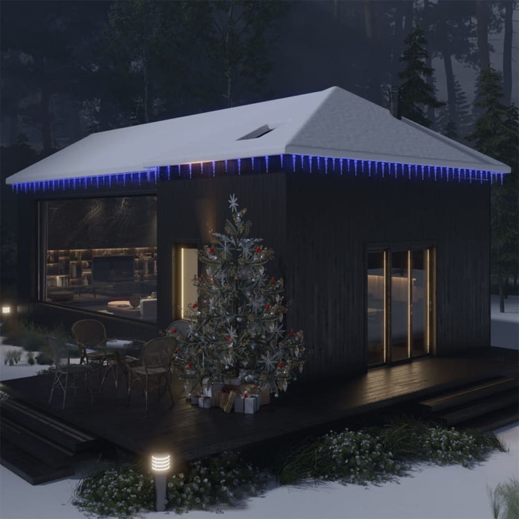VidaXL Kerstverlichting ijspegel met 40 LED's acryl blauw