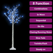 Vidaxl kerstboom wilg met 140 blauwe led's binnen en buiten 1,5 m - afbeelding 3