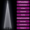 Vidaxl kegelkerstboom 752 koudwitte led's 160x500 cm