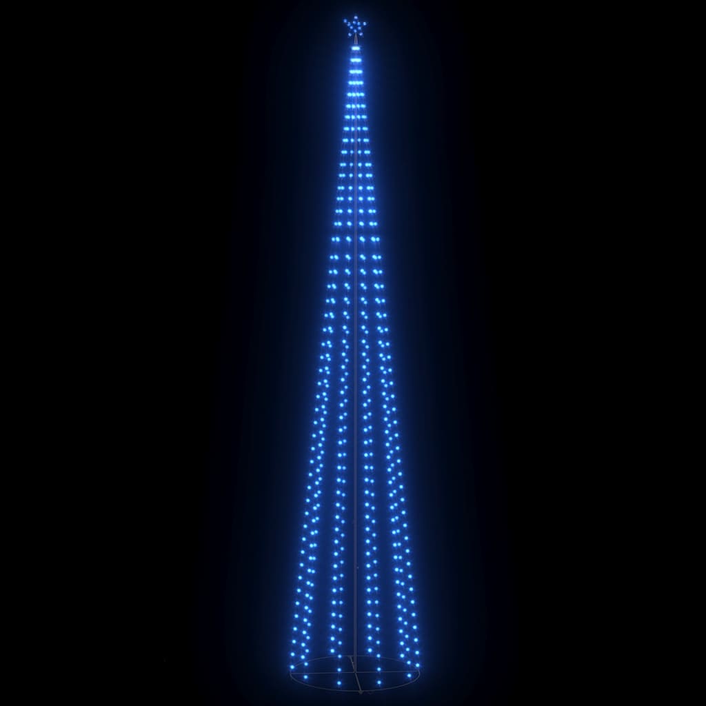 Vidaxl kegelkerstboom 752 blauwe led's 160x500 cm
