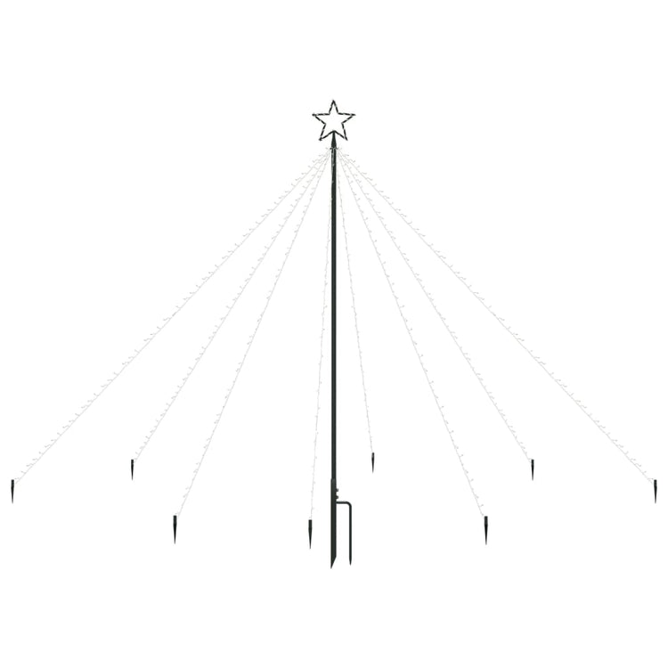 VidaXL Kerstboomverlichting 400 LED's binnen buiten 2,5 m blauw