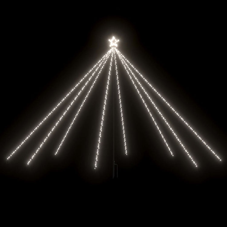VidaXL Kerstboomverlichting 576 LED's binnen buiten 3,6 m koudwit