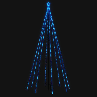 Vidaxl led-kerstboom binnen buiten 576 leds 3,6 m blauw