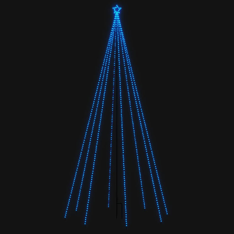 Vidaxl led-kerstboom binnen buiten 576 leds 3,6 m blauw