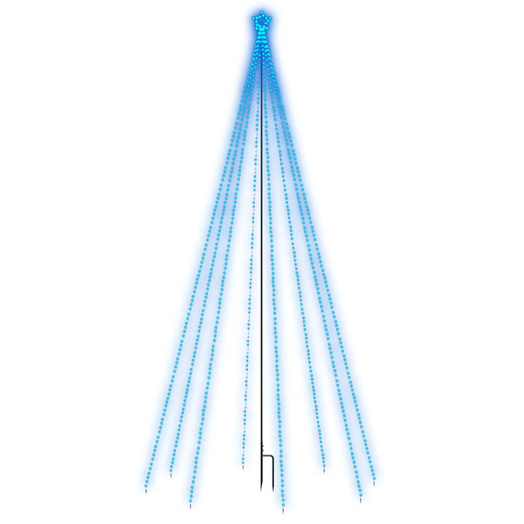 Vidaxl led-kerstboom binnen buiten 576 leds 3,6 m blauw