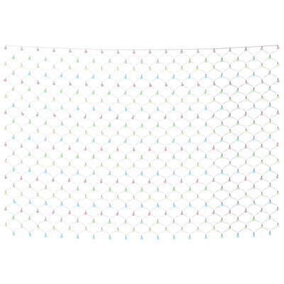 Vidaxl kerstnetverlichting 204 led's binnen buiten 3x2 m meerkleurig