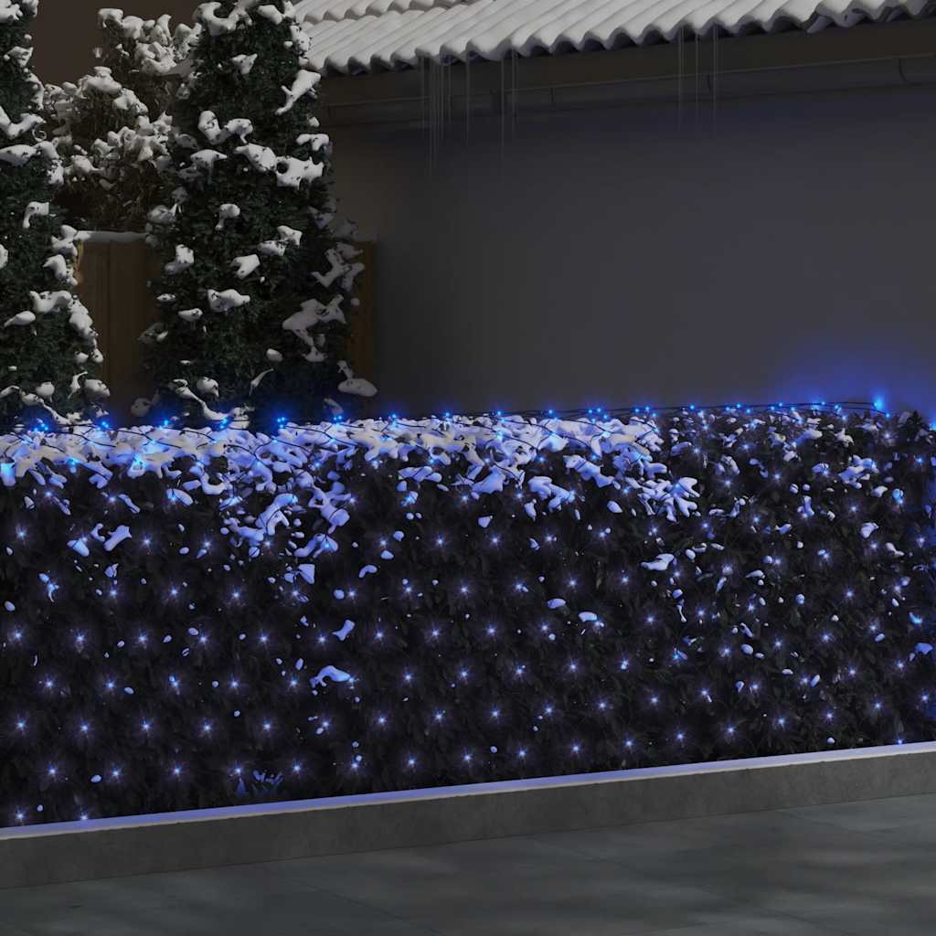 Vidaxl kerstnetverlichting 306 led's binnen en buiten 3x3 m blauw