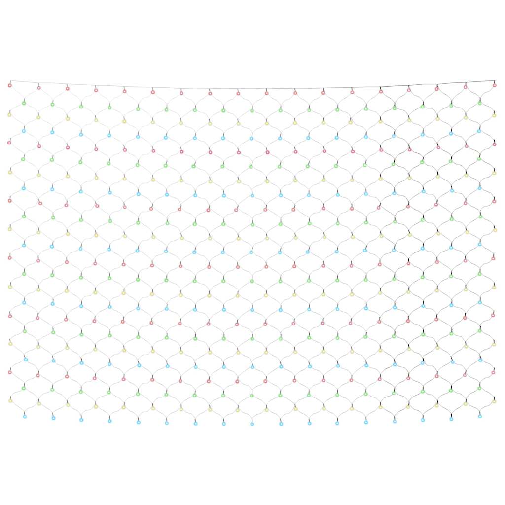 Vidaxl kerstnetverlichting 306 led's binnen buiten 3x3 m meerkleurig