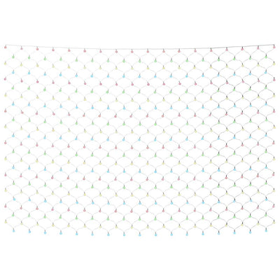 Vidaxl kerstnetverlichting 306 led's binnen buiten 3x3 m meerkleurig