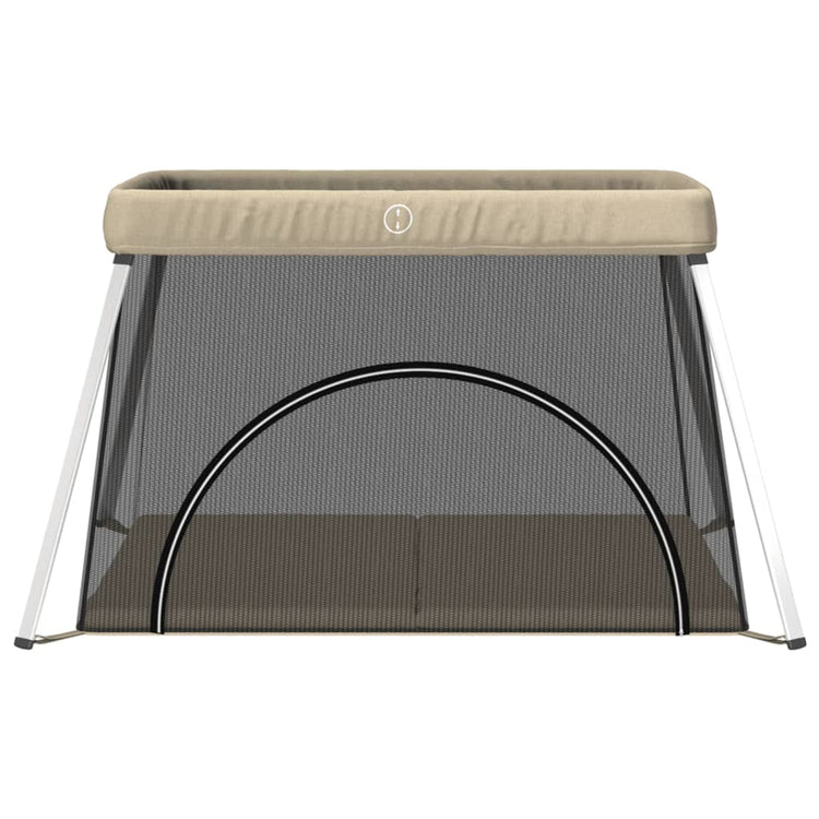 Vidaxl babybox met matras linnen taupe