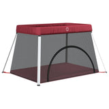 Vidaxl babybox met matras linnen rood - afbeelding 2