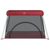 Vidaxl babybox met matras linnen rood - afbeelding 3