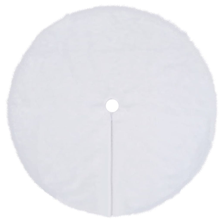 Vidaxl kerstboomrok wit 90 cm imitatiebont
