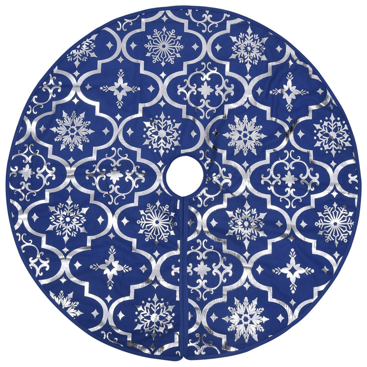 Vidaxl kerstboomrok luxe met sok 150 cm stof blauw