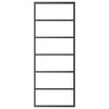 Vidaxl schuifdeur 76x205 cm esg-glas en aluminium zwart
