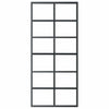 Vidaxl schuifdeur 90x205 cm esg-glas en aluminium zwart
