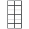 Vidaxl schuifdeur 102x205 cm esg-glas en aluminium zwart