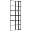 Vidaxl schuifdeur 76x205 cm esg-glas en aluminium zwart