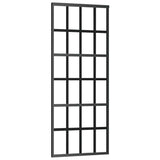 Vidaxl schuifdeur 76x205 cm esg-glas en aluminium zwart - afbeelding 2
