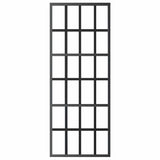 Vidaxl schuifdeur 76x205 cm esg-glas en aluminium zwart - afbeelding 3