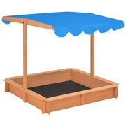 Vidaxl zandbak met verstelbaar dak 115x115x115 cm vurenhout - afbeelding 2