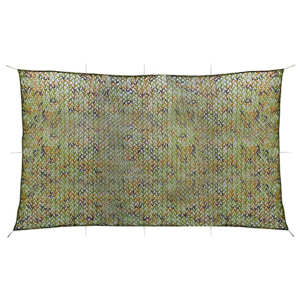 Vidaxl camouflagenet met opbergtas 2x8 m groen