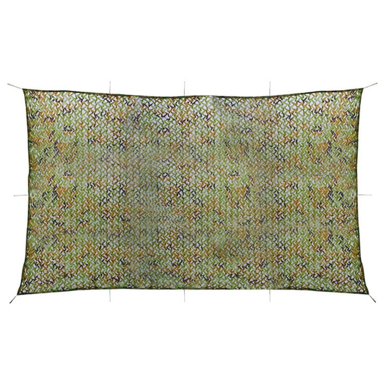 Vidaxl camouflagenet met opbergtas 2x8 m groen