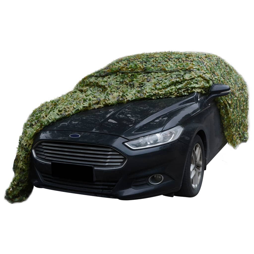 Vidaxl camouflagenet met opbergtas 2x8 m groen