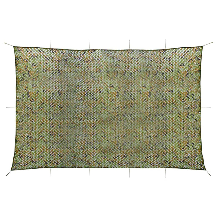 Vidaxl camouflagenet met opbergtas 5x7 m groen
