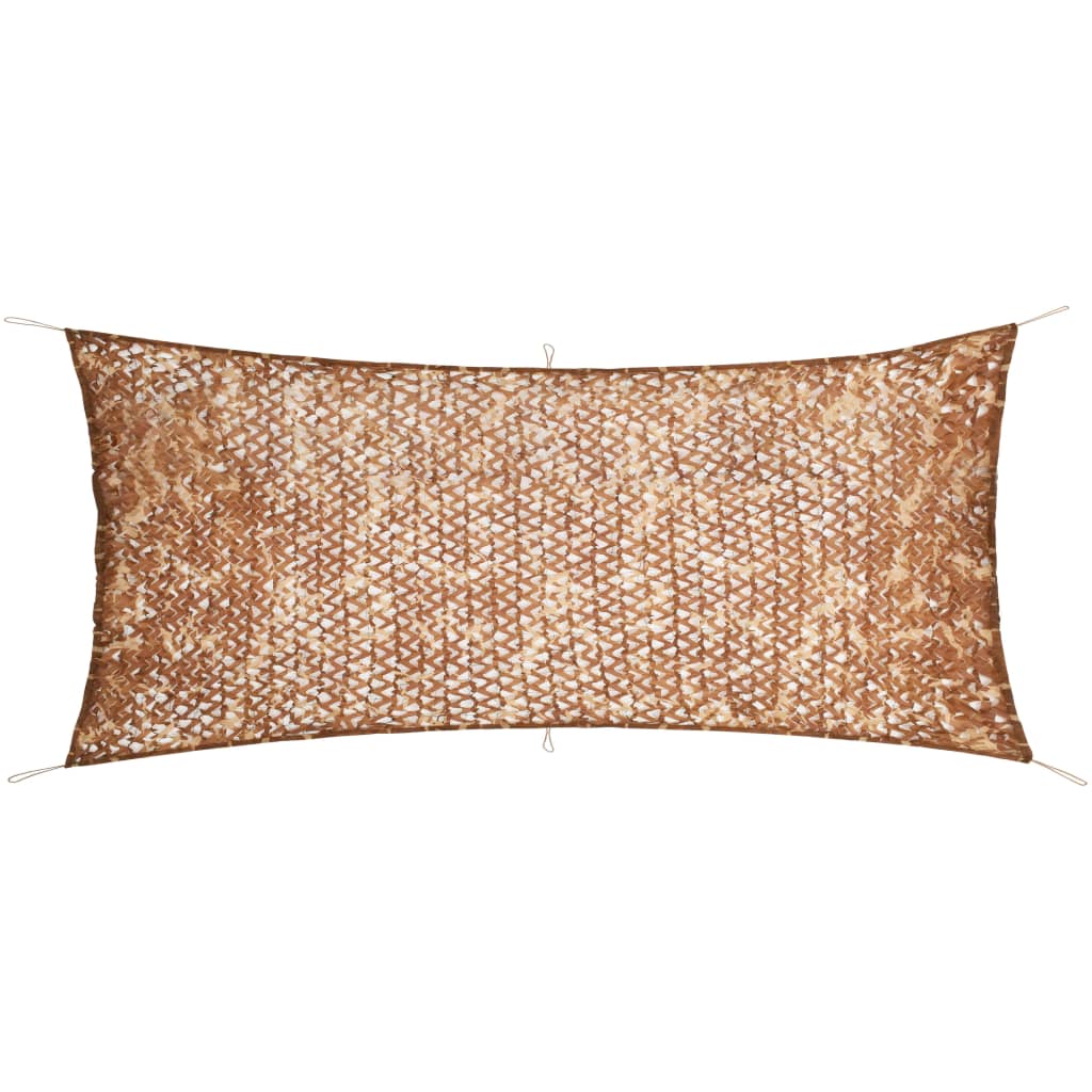 VidaXL Camouflagenet met opbergtas 1,5x5 m beige