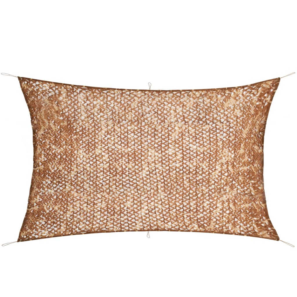 VidaXL Camouflagenet met opbergtas 2x7 m beige