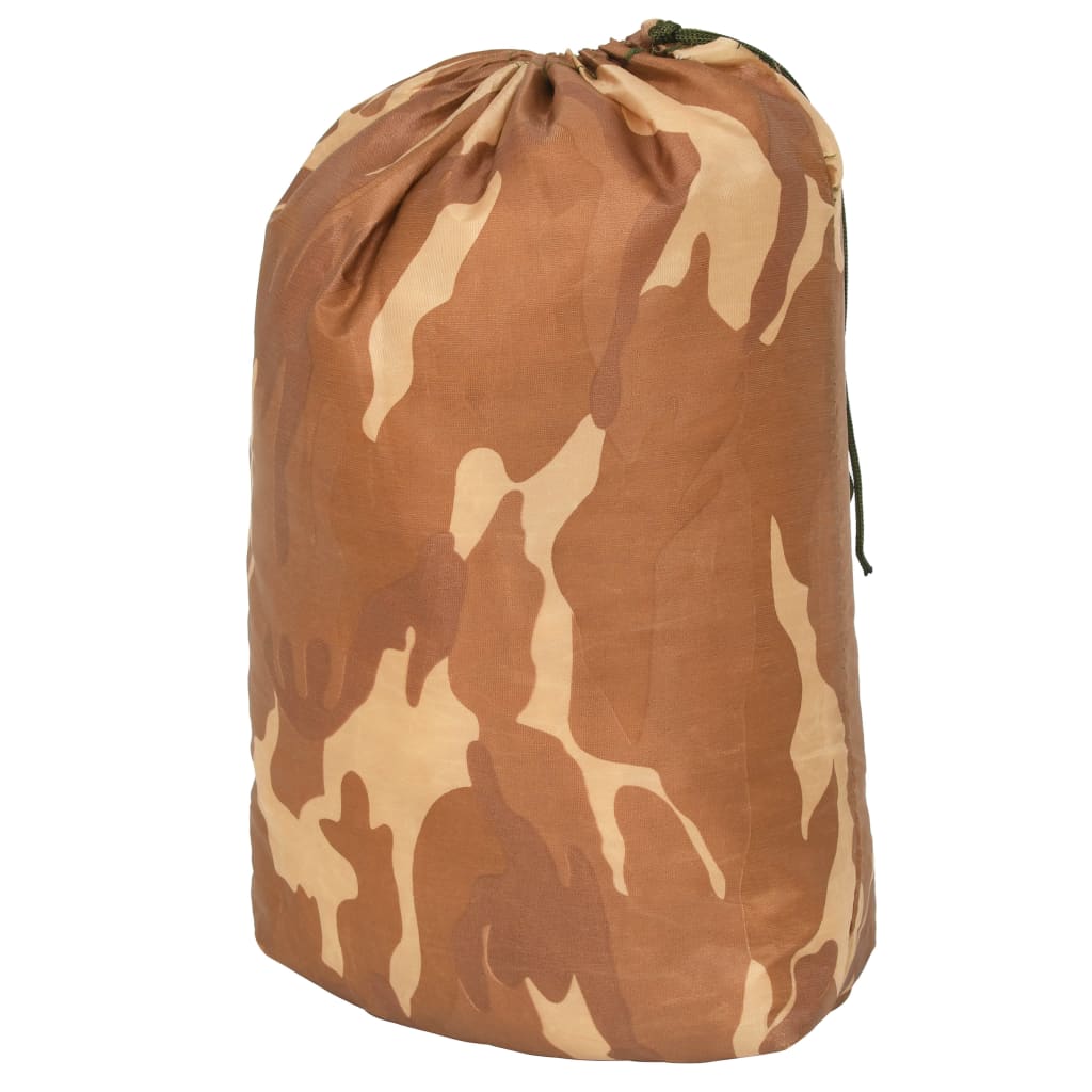 VidaXL Camouflagenet met opbergtas 2x7 m beige